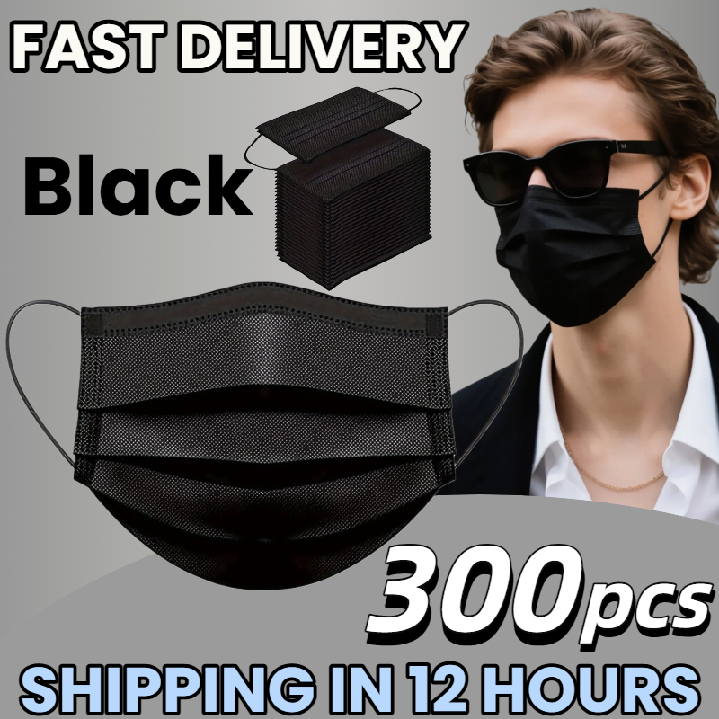 Surgical Mask - Schnelle Lieferung! 300 Stück verdickte schwarze