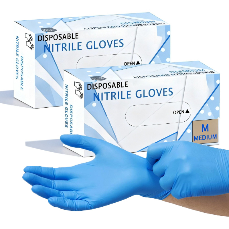 Medical Gloves - 10–100 Stück blaue Nitril-Handschuhe, Einweg-Handschuhe für